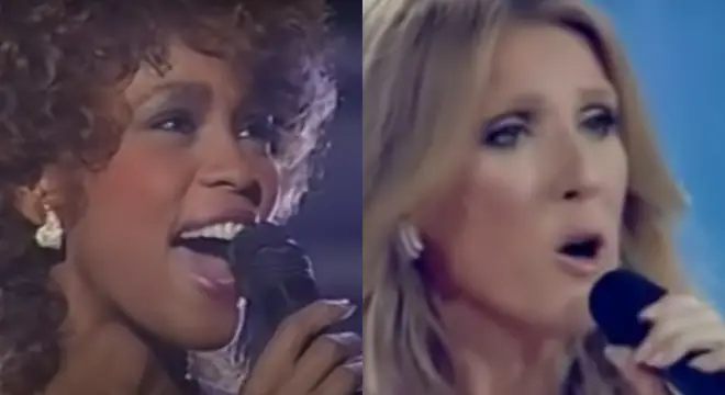 The Celine and Whitney collaboration video shows Houston's own stunning performance of 'Greatest Love Of All' at the 1986 Grammy Awards.