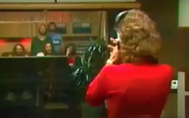 Barry Gibb then takes to the microphone as he tried to mimic the sound and hilarity ensues as his brothers rib him and mock his efforts from the control room.