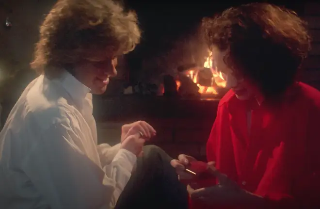 The song was recorded in the height of summer, in August 1984 and saw George Michael produce and play every instrument on the track, including a Linn 9000 drum machine and sleigh bells. Pictured, George Michael in the music video for 'Last Christmas'