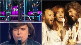 Renata Tairova, 12, Artem Kukin, 13 and Anna Avazneli, 14 were competing on season 6 of The Voice Kids Russia when they gave a staggering performance of the Bee Gees' 'Stayin' Alive'.