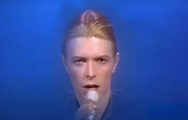 David Bowie (pictured) and the Cher took to the stage for their third recorded duet of the day when they performed 'Can You Hear Me'
