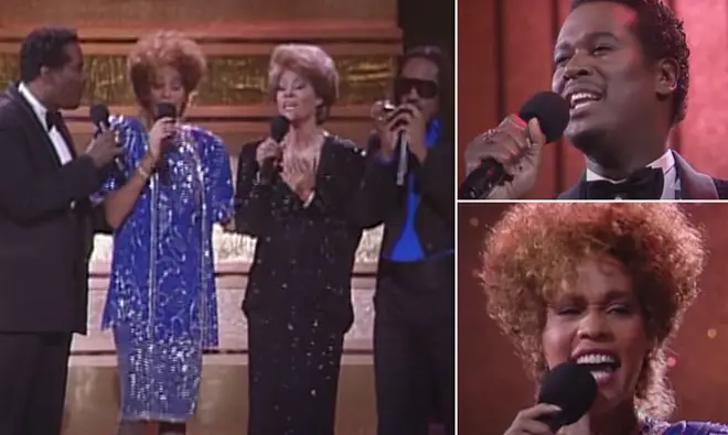 Relive Whitney Houston, Stevie Wonder, Luther Vandross and Dionne Warwick's spellbinding 1987 performance