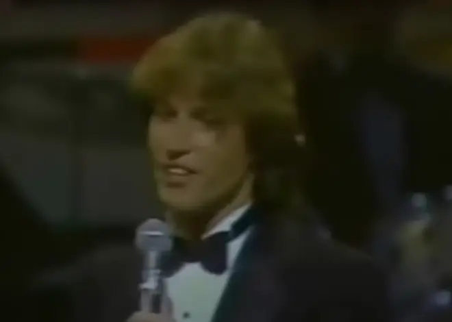 The 23-year-old star then dedicates his next song to Mr Crosby before the music starts and the Gibb brother sings a beautiful rendition of the legend's hit song, 'White Christmas'.