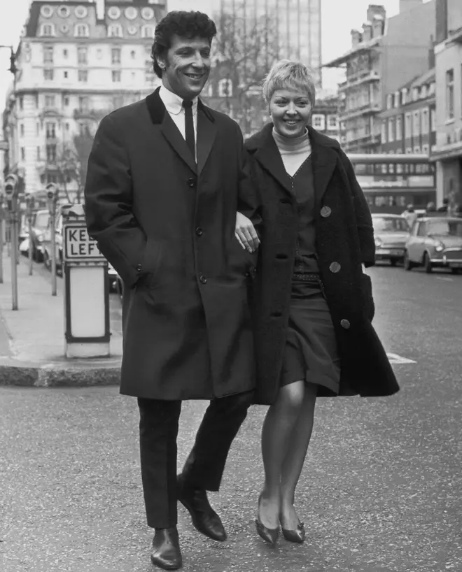 Tom Jones and his wife Linda were married for 59 years until her death in 2016, and despite Tom's numerous infidelities they remained together all their lives. Pictured in 1965.