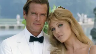 Roger Moore with Tanya Roberts