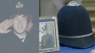 An Antiques Roadshow guest was stunned to learn the value of a policeman's helmet that belonged to her father and was once worn by John Lennon.