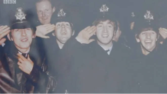 The Beatles disguised themselves as police officers in 1963 at Birmingham Hippodrome.