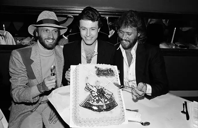 “We were like twins,” Barry Gibb said of Andy. “The same voice, the same interests, the same birthmark.” Pictured (L to R) Maurice, Andy and Barry Gibb