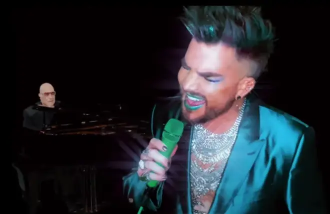 Adam Lambert's incredible performance of 'Starman' was one of the highlights of the evening as he collaborated with David Bowie's Bowie's longtime pianist – and the brains behind the concert – Mike Garson.