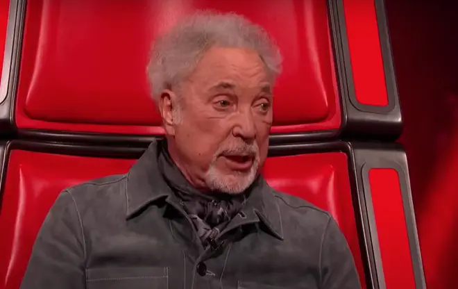 The four judges were taking a break between blind auditions when, prompted by the enthusiastic virtual audience, Tom Jones agreed to sing a song.