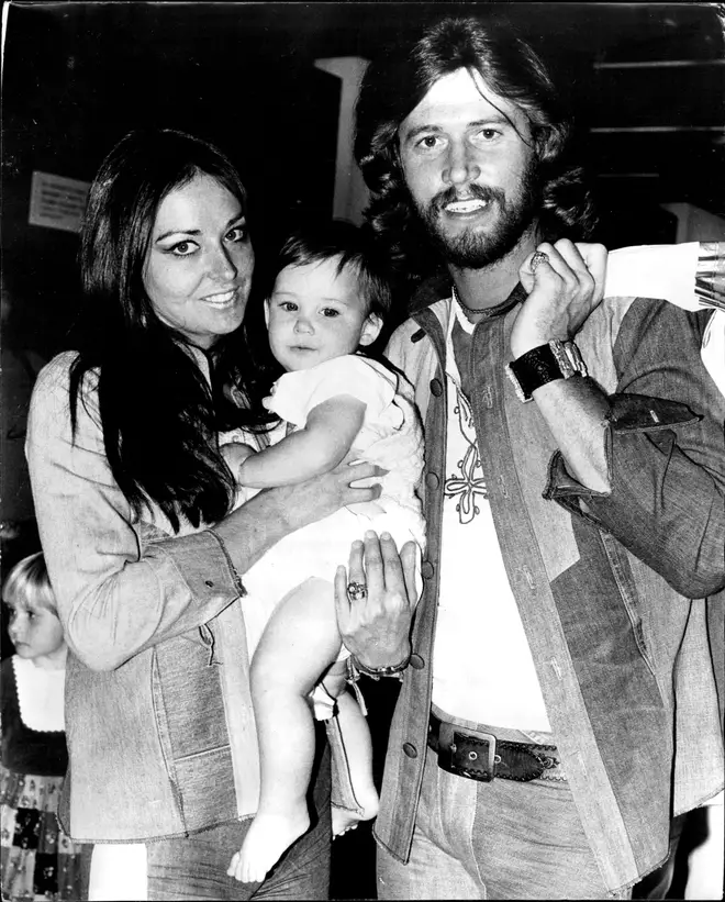 Stephen, the first-born son of Linda and Barry Gibb (pictured in 1974), is a musician in his own right.