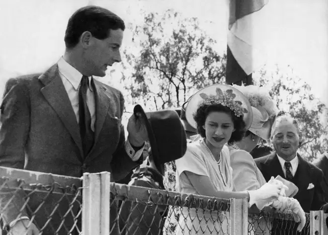 Peter Townsend and Princess Margaret in 1955