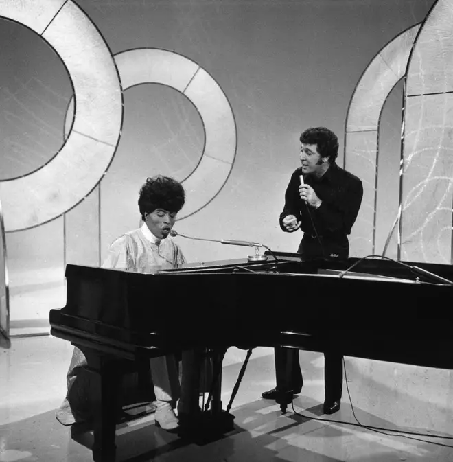 Tom Jones went on to host his own US TV show This Is Tom Jones, a musical variety show that ran from 1969-1972 for a total of 67 episodes on ABC-TV. Pictured, performing on the show with Little Richard.