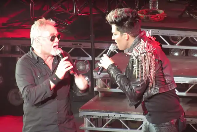 Roger Taylor joined Adam Lambert on stage at the Hammersmith Apollo on July 14, 2012
