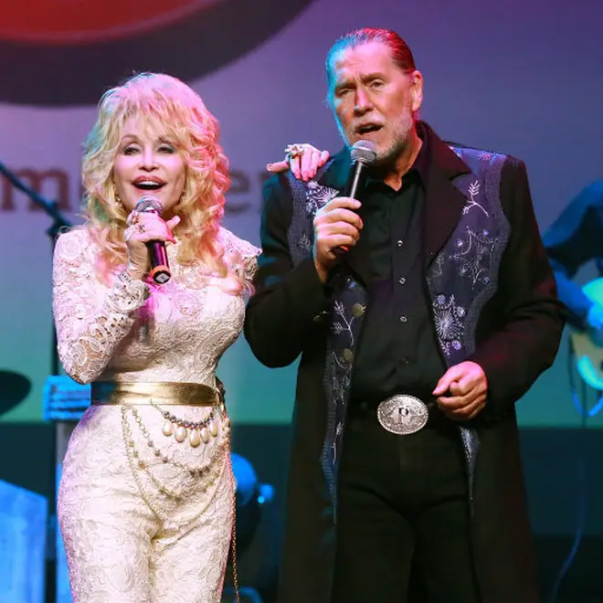 Randy Parton played guitar and bass in sister Dolly's band for many years and the two (pictured) were very close, even dueting on the song 'You Are My Christmas' for Dolly's Christmas album.