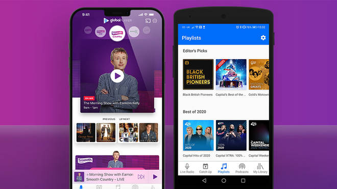 How to listen to Smooth Country via Global Player mobile app