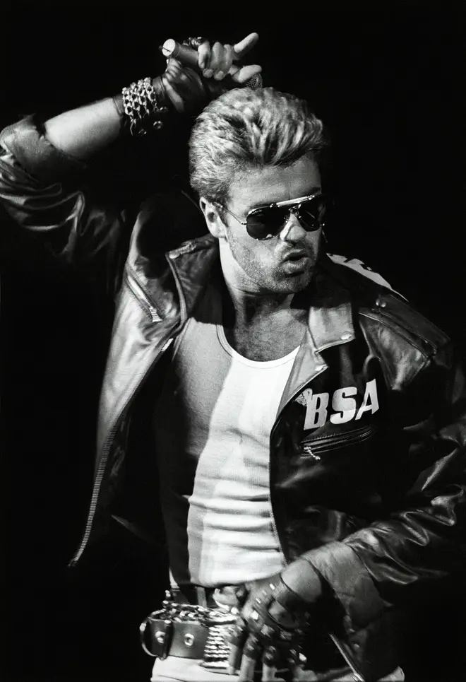 Adam Lambert paid tribute to George Michael's 1987 hit, 'Faith'. Pictured, George on the Faith Tour in 1988.