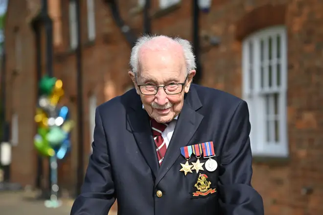 Captain Sir Tom Moore raised nearly £33 million for the NHS in 2020