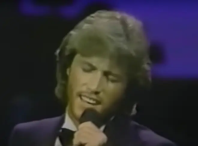 The youngest Gibb is the spitting image of older brother Barry in the video and even replicates the Bee Gees star's impressive vibrato and falsetto vocal registers, while giving the song a twist all of his own.