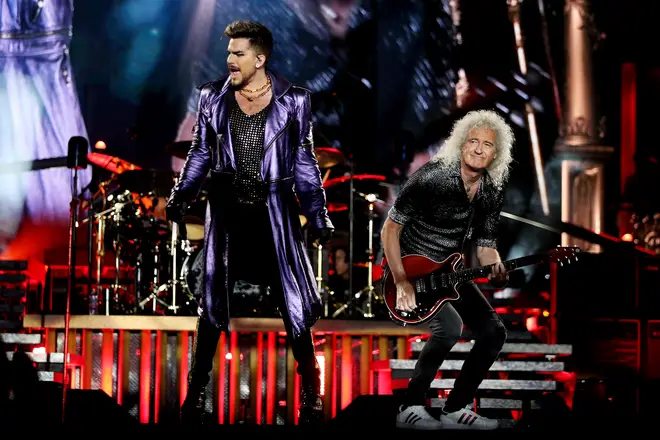 Adam Lambert now performs to sold-out stadiums across the world as the lead singer of Queen. Pictured: Adam Lambert and Brian May in February 2020.