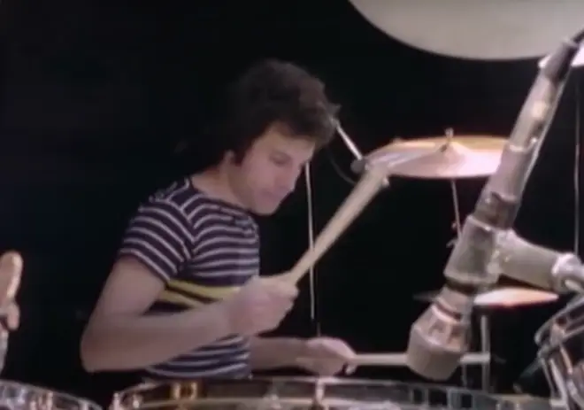 It is believed the footage is the only time Freddie can be seen tinkering with a drum kit during his time with Queen.