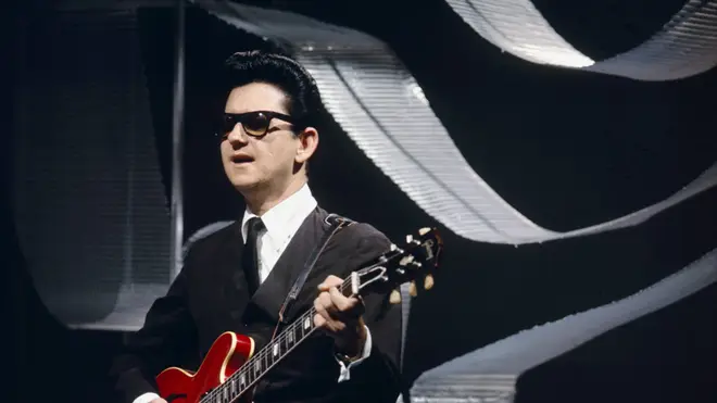 Roy Orbison with his trademark sunglasses
