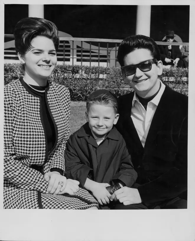 Roy Orbison and first wife Claudette, and son Roy Jr in 1964