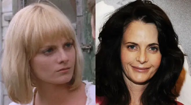 Lisa Blount pictured in An Officer and a Gentleman in 1982 and right, in 2010