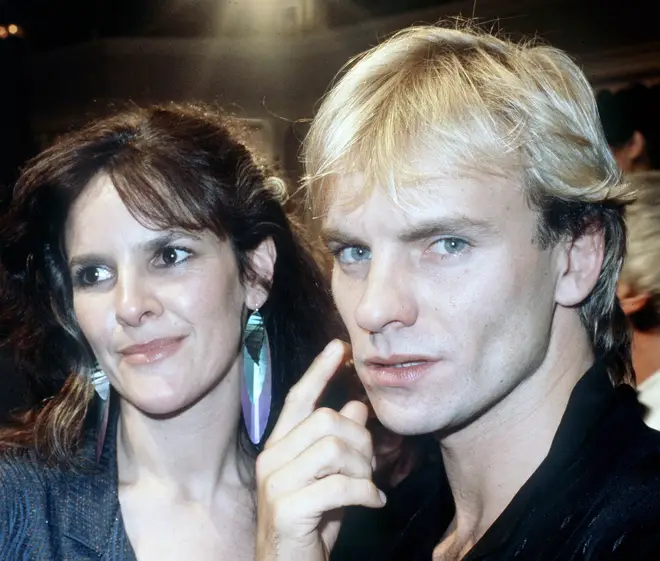 Sting and his ex-partner Frances Tomelty in 1980
