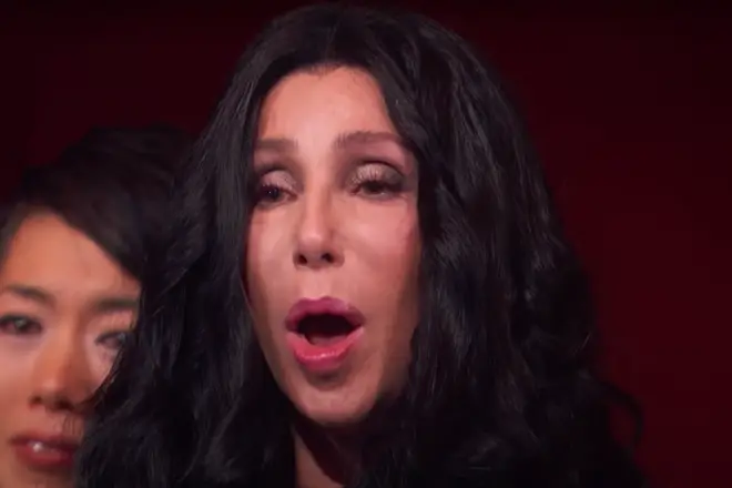 The camera continually panned to Cher to capture her reaction as Adam Lambert sang her cult classic 1998 hit 'Believe'