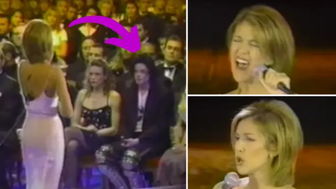 The video sees Celine Dion giving a breathtaking performance in 1996 as none other than the King of Pop himself, Michael Jackson, looks on from the front row of the audience.