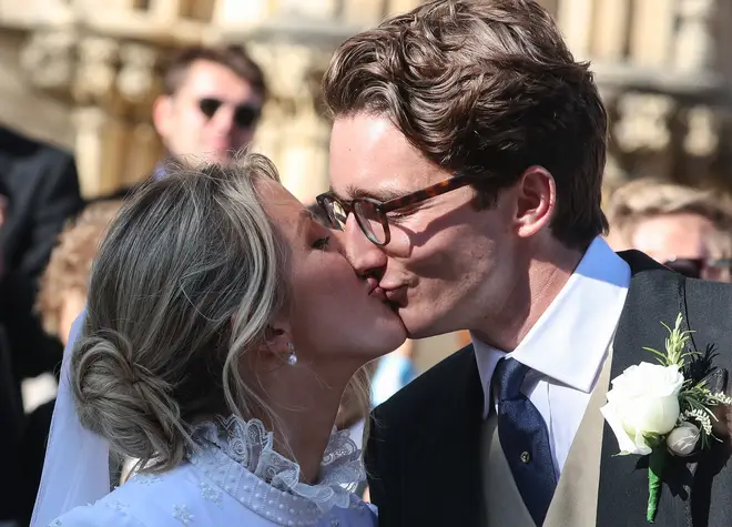 Ellie Goulding and husband Caspar Jopling on their wedding day in 2019.