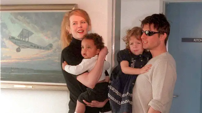 Nicole Kidman and Tom Cruise With Connor and Isabella in 1996