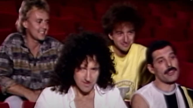 Queen's Brian May, Freddie Mercury, John Deacon and Roger Taylor were doing press to promote Live Aid in 1985.