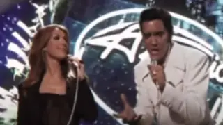 Elvis Presley stunned teh world when he walked out on stage to join Celine Dion on American Idol in 2007.