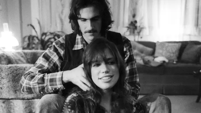 James Taylor and Carly Simon in 1971