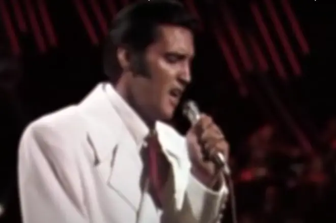 For the close ups of Elvis' face, footage was taken from an HD video of Elvis singing the same song at his famous 1968 Comeback Special.