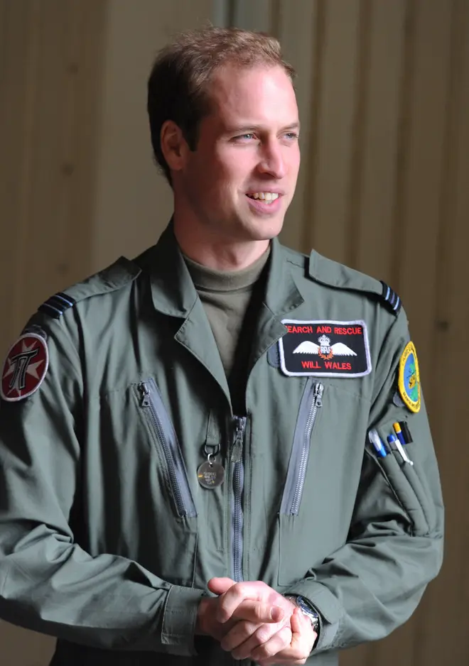 Prince William as a helicopter pilot in 2011