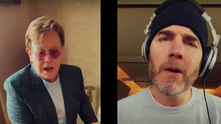 Elton John and Gary Barlow have released a duet of 'Your Song' on YouTube.
