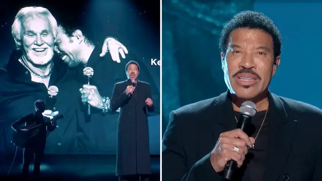 Lionel Richie pays tribute to late friend Kenny Rogers in emotional performance of 'Lady'