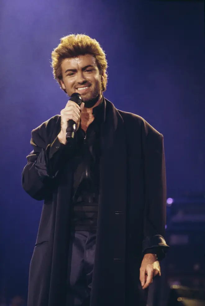 The duet was released just months before George Michael performed live on stage at an Aids awareness charity concert at Wembley Arena in London in April 1987 (pictured).