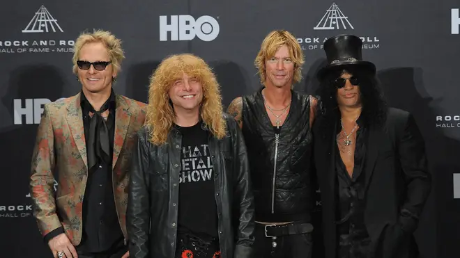 Matt Sorum pictured with the rest of Guns N' Roses