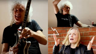 Brian May and Kerry Ellis have released a new track 'Panic Attack 2021'. Pictured, the pair's  new music video for the song.