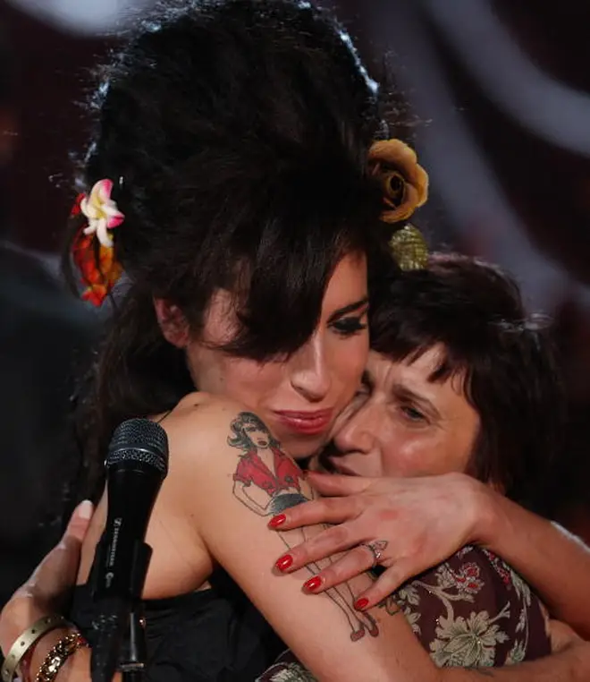 Amy Winehouse and her mother
