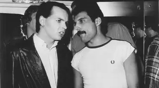 Gary Numan and Freddie Mercury
