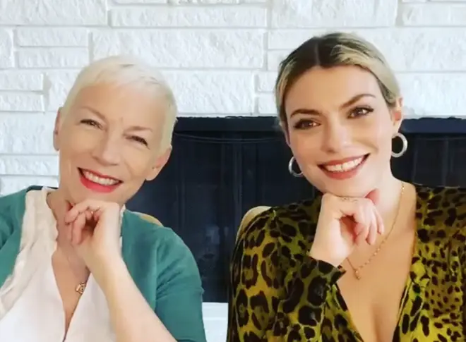 Lola is very close to her famous mum, Eurythmics singer Annie Lennox. Pictured, Annie and Lola Lennox in a video on Lola's Instagram page.