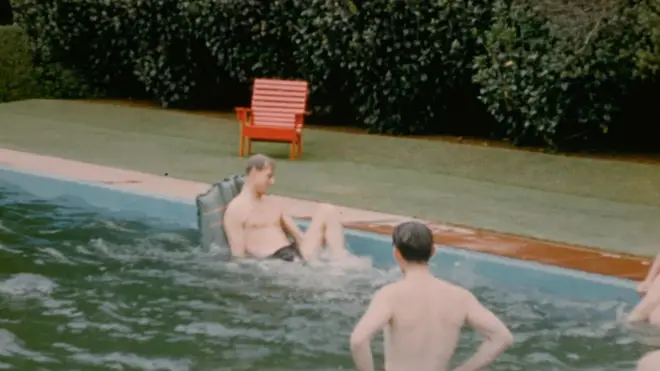 Back in 1953, The Queen and Prince Philip were a young recently married couple just like any other. Pictured, Prince Philip in the pool in New Zealand in 1953