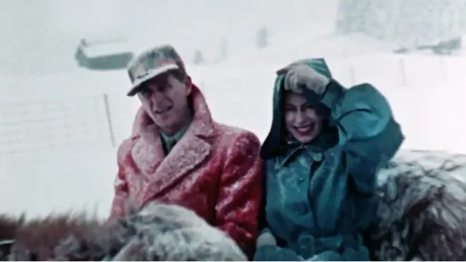 The documentary The Queen Unseen will also include the first colour footage of the monarch tour in Canada in 1951, when she and Philip took a traditional sleigh ride (pictured).