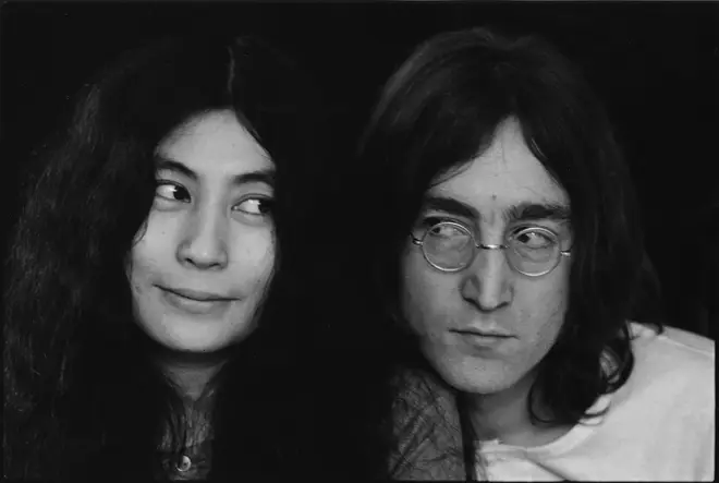 Fans of Lennon travel from all over the world to pay homage to the star and the site is often overflowing with flowers and candles. Pictured: Lennon and Ono in 1968