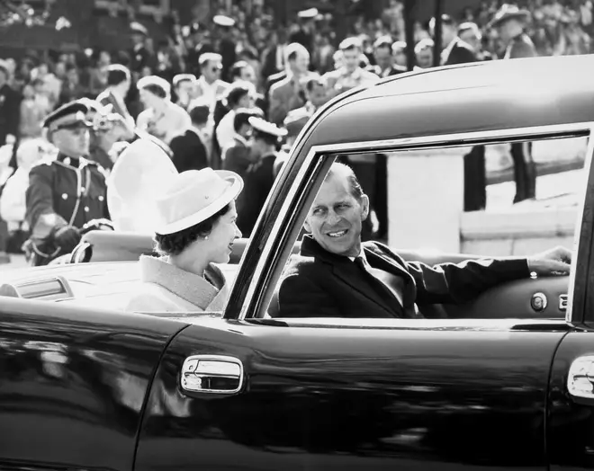 Queen Elizabeth II and Prince Philip during their visit to the Province of Quebec, Canada, June 1959.